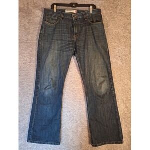 Levis 527 Low Boot Cut Jeans Mens 34x30 Dark Wash Denim Cotton Western 055274257